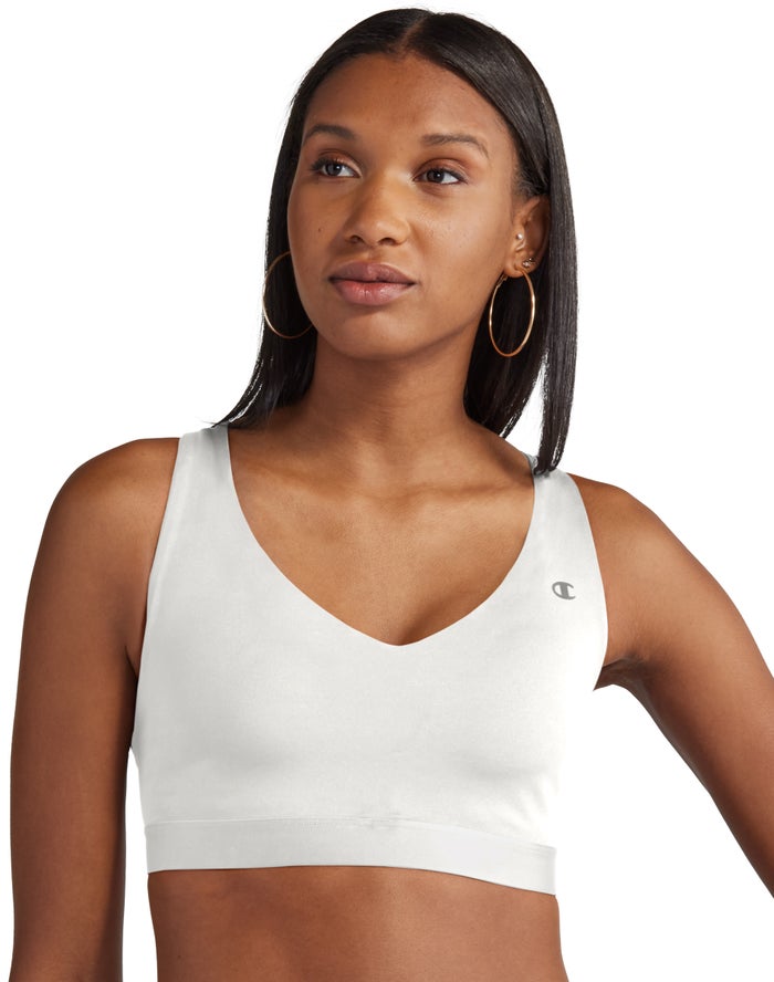 Sujetador Deportivo Champion Mujer - The Absolute Shape V-Neck ( Blancas ) 0952463-YA